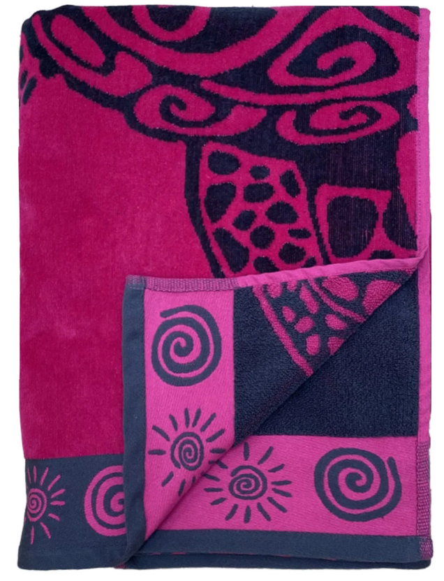 Velvet beach towel Turtle