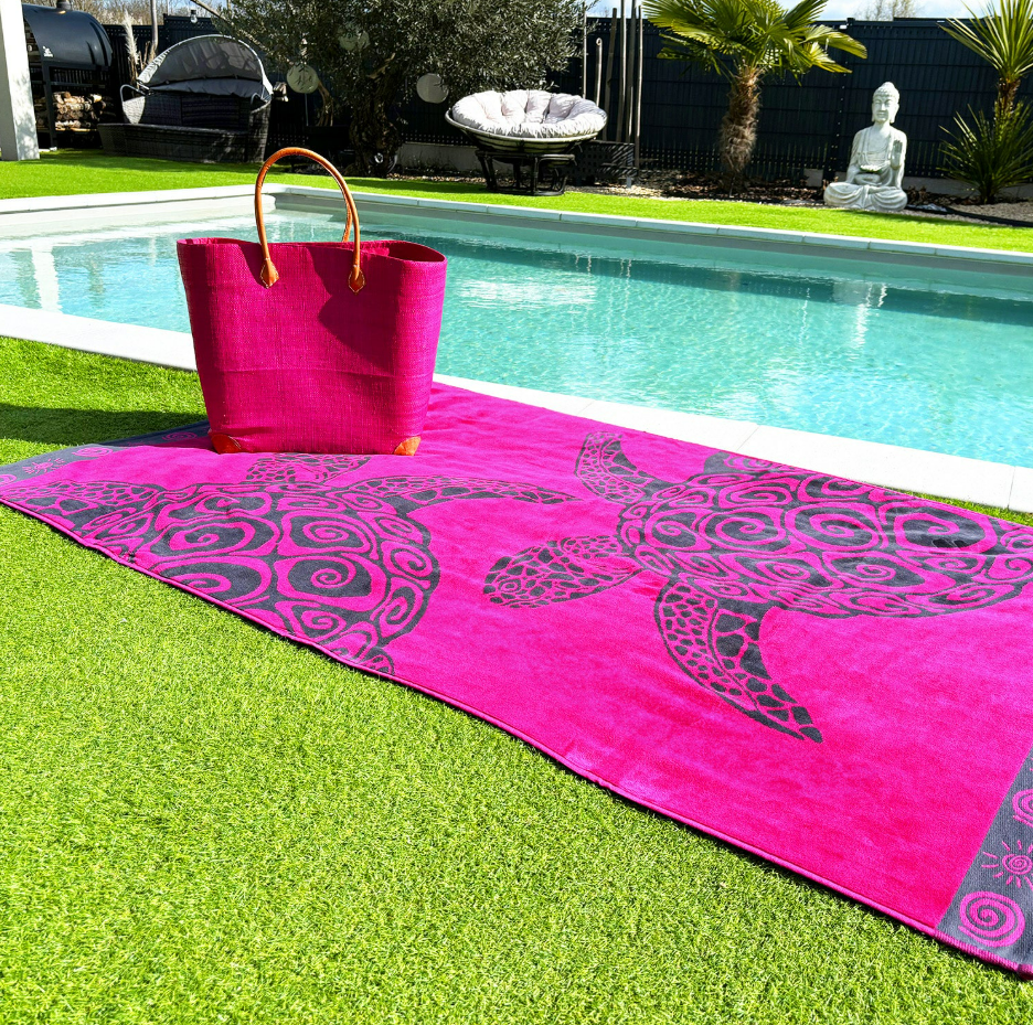 Velvet beach towel Turtle
