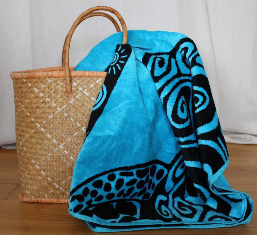Velvet beach towel Turtle