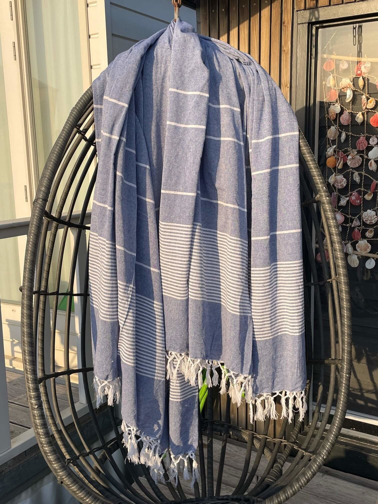 2-persoons hamamdoek donkerblauw