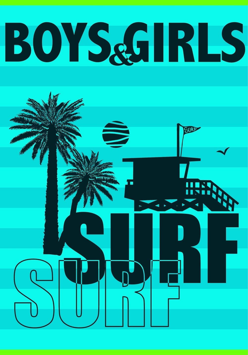 2-persoons strandhanddoek Boys & Girls