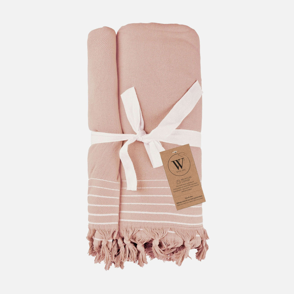 2-persoonshamamdoek Walra Remade roze