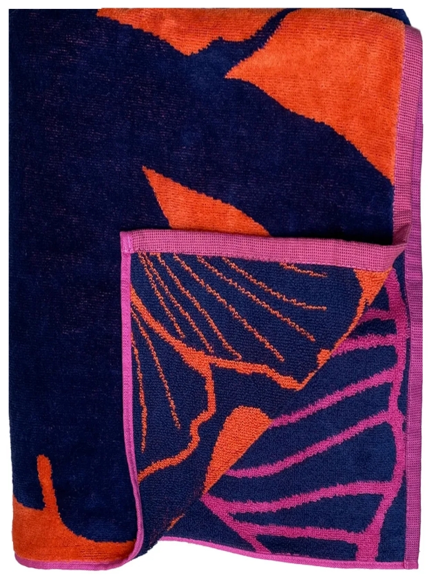 2-person beach towel Tropical Forest