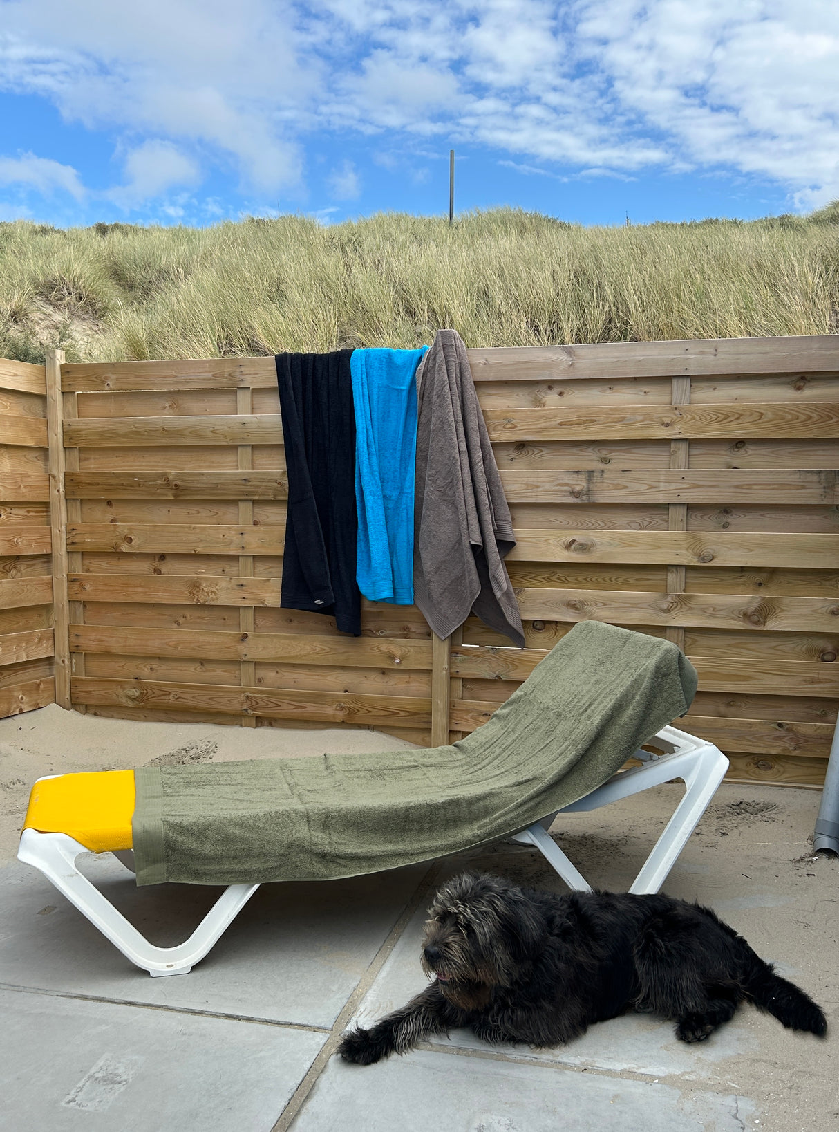 Classic strandlaken olijfgroen