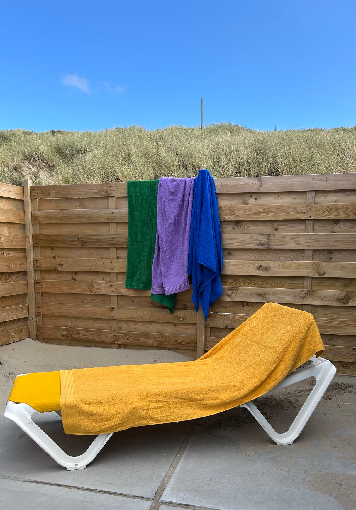 Classic strandlakens okergeel