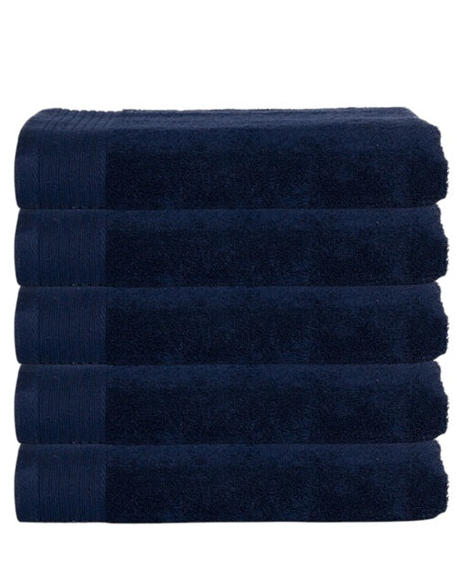 Classic badhanddoeken donkerblauw - 5 stuks