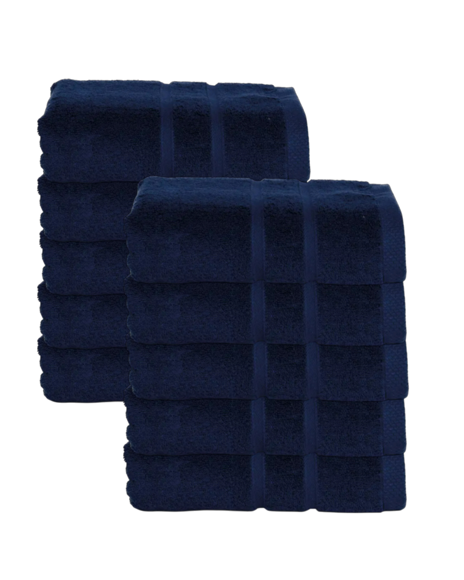 Hotel handdoeken donkerblauw - 10 stuks