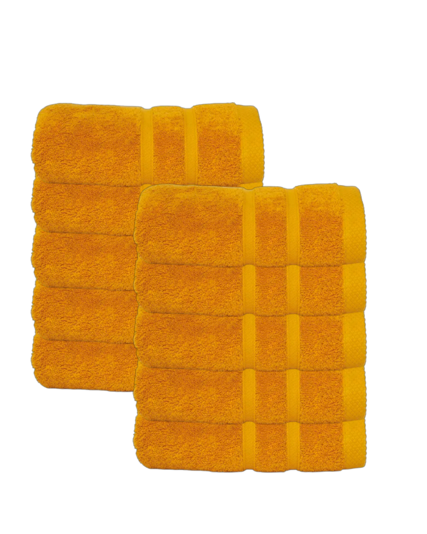 Hotel handdoeken okergeel - 10 stuks