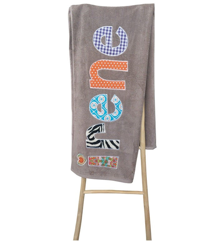 Strandhanddoek met naam Fancy