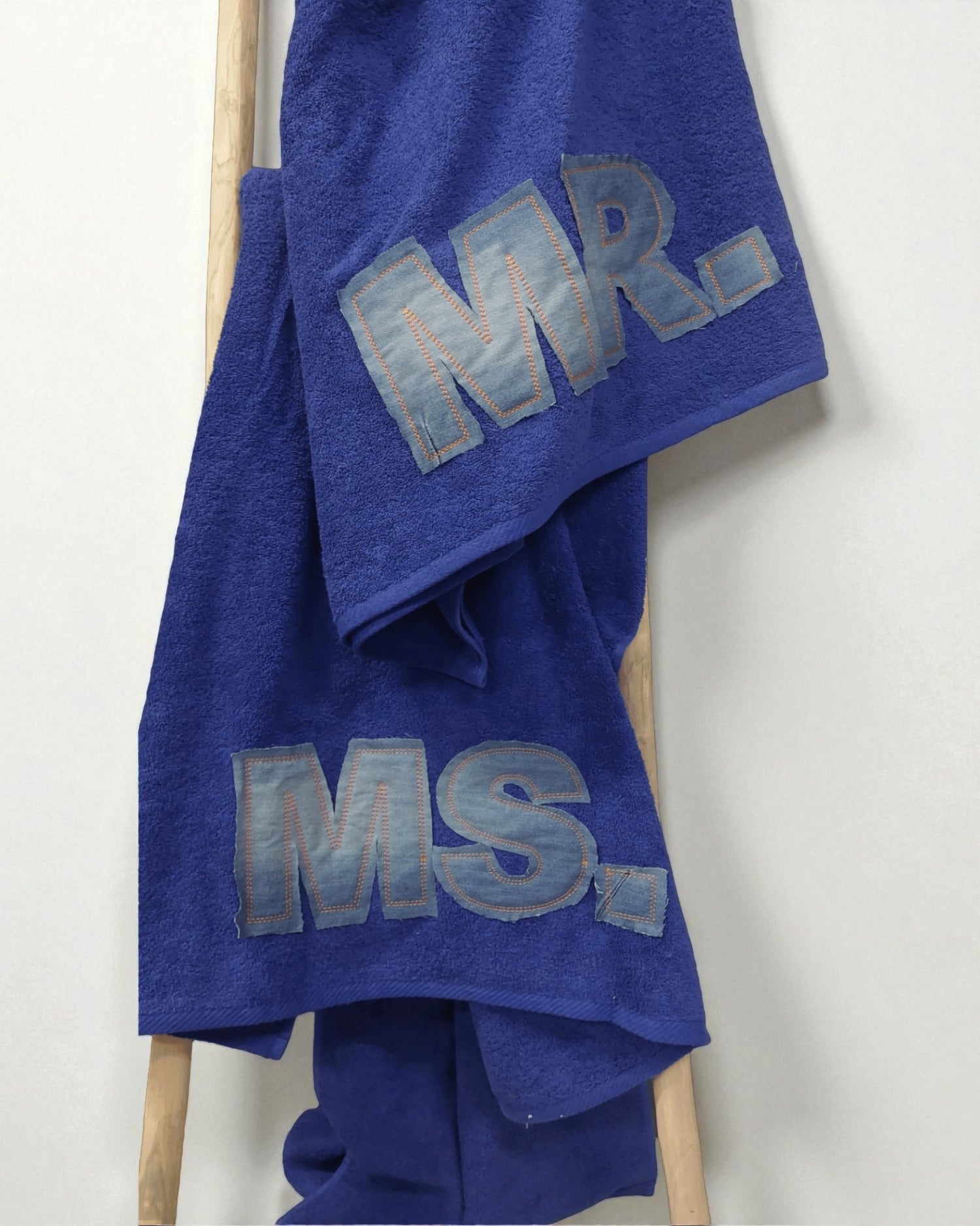 Strandtuch mit Namen Jeans