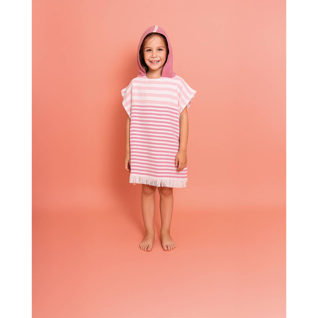 Kinderponcho Playa roze