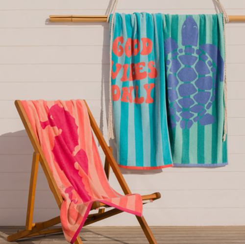 Kinderstrandhanddoek Good Vibes Only