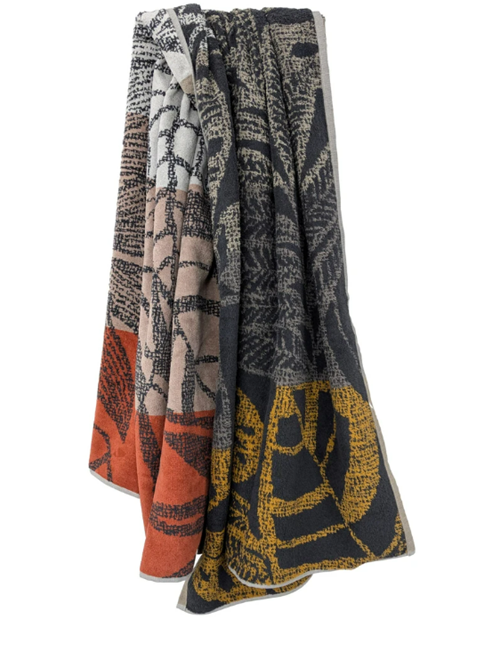 Velours strandhanddoek Leaves