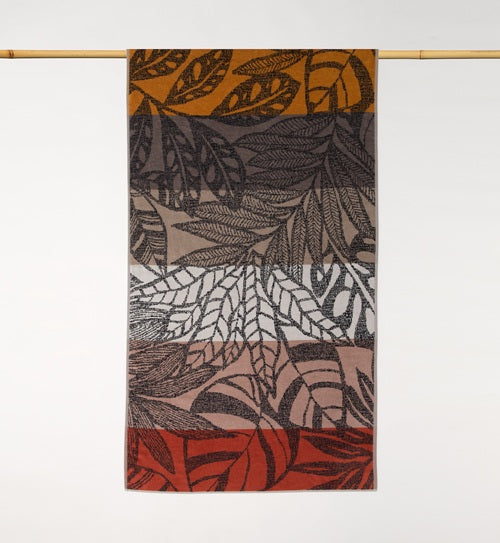 Velours strandhanddoek Leaves