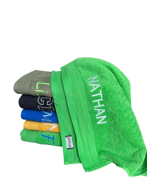 The One handdoek borduren