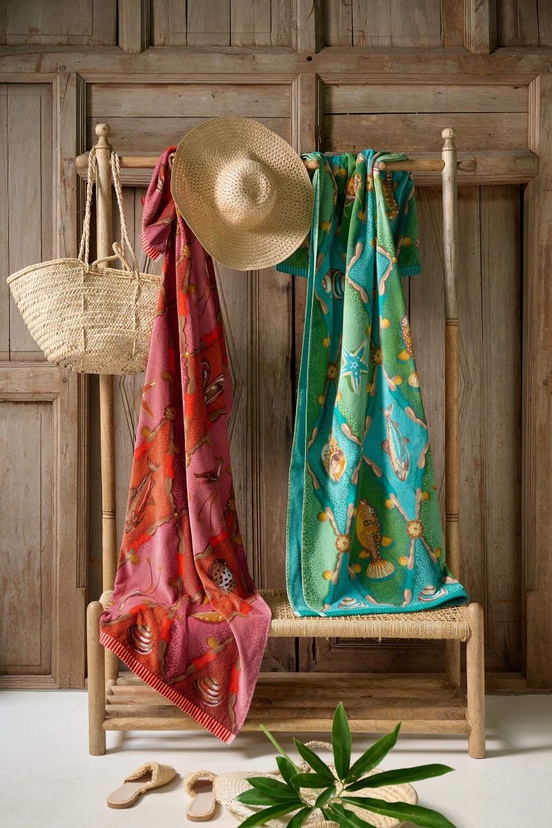PIP Studio beach towel Little Sea pink
