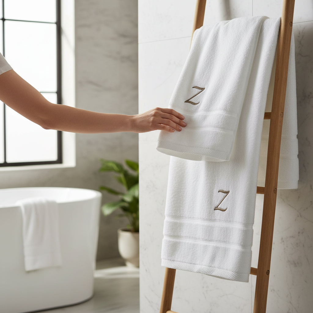 Luxe badlakens borduren