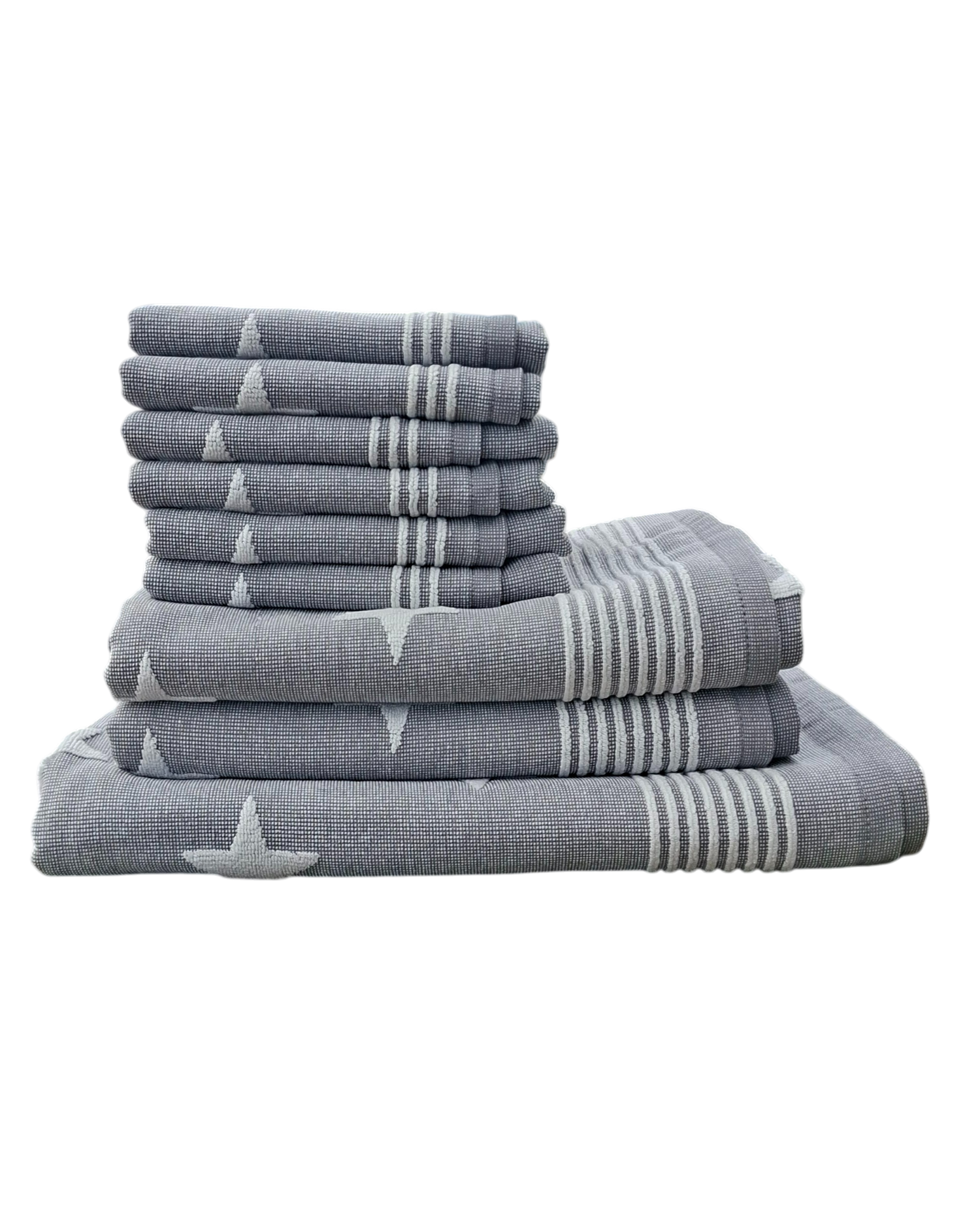 ACTIE - Seahorse Handdoekenset Stardust Grijs