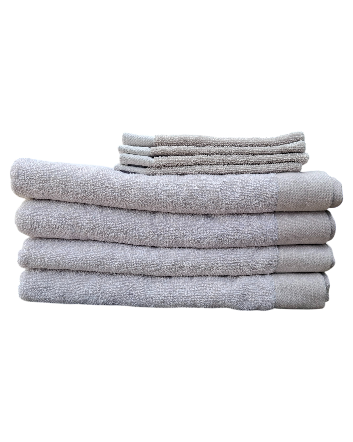 ACTIE - Vandyck Home Stone mouline Badlakens 4 stuks en 4 washanden