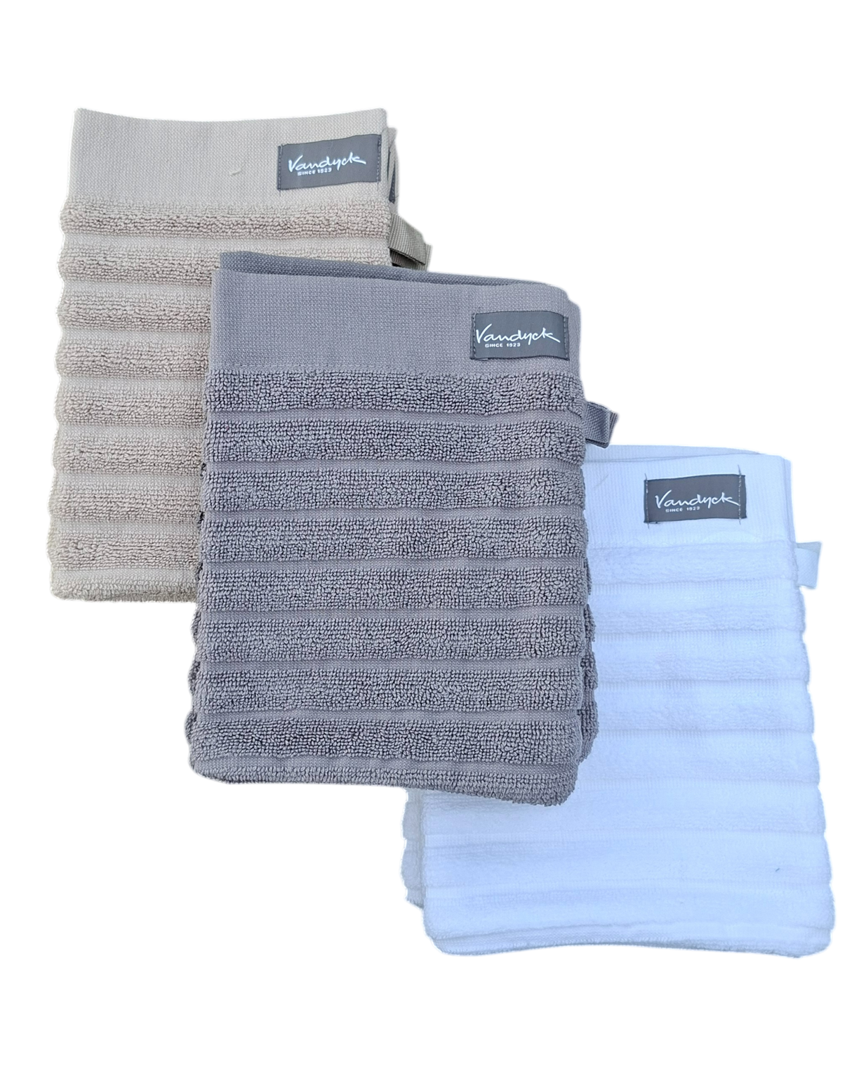 ACTIE - Washand Vandyck Border set van 10 stuks