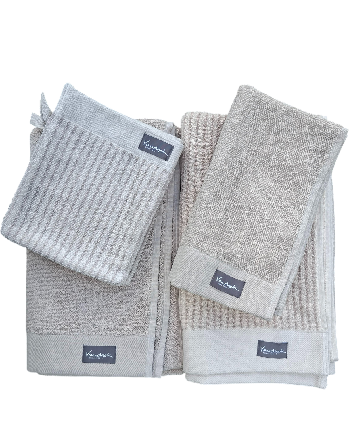 ACTIE - Vandyck Home Stone 2 badlakens 4 gastendoeken en 3 washanden