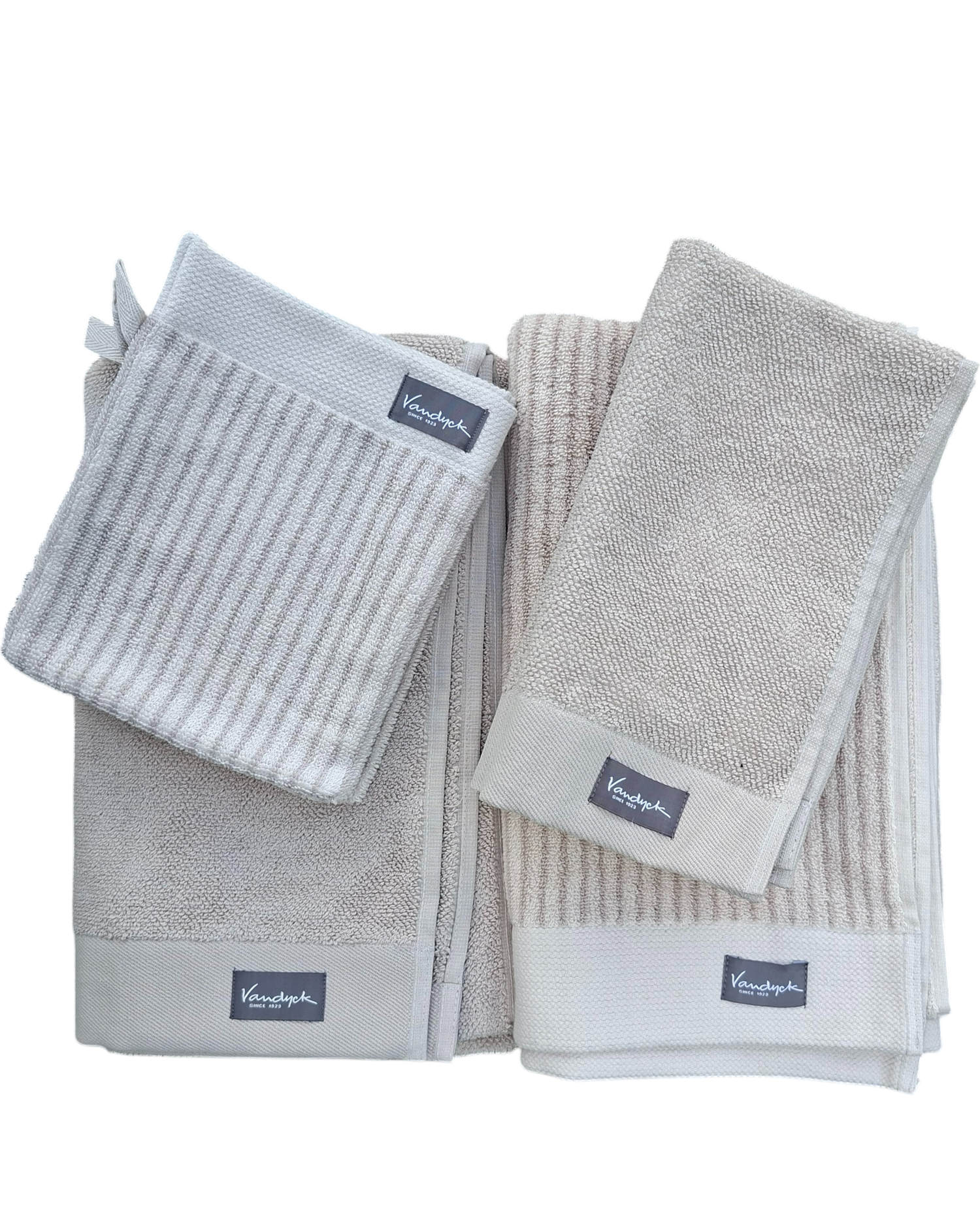 ACTIE - Vandyck Home Stone 2 badlakens 4 gastendoeken en 3 washanden