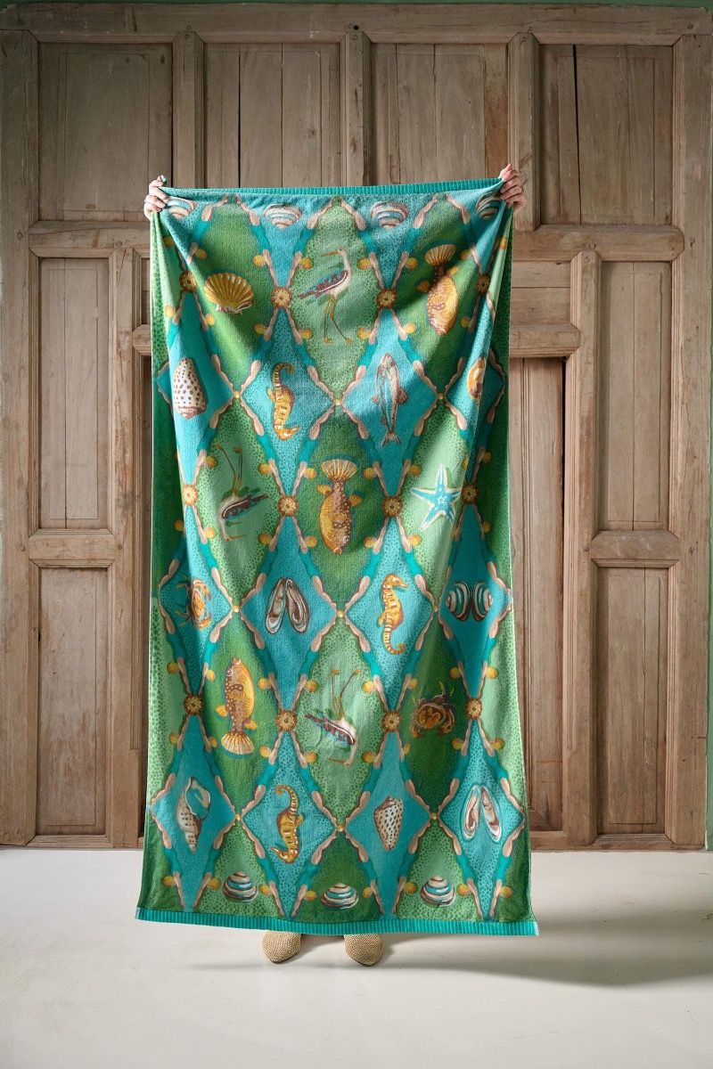 PIP Studio Strandtuch Little Sea grün