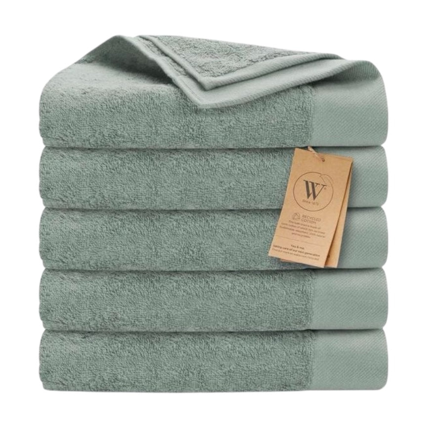 Walra remade handdoek jade - 5 stuks