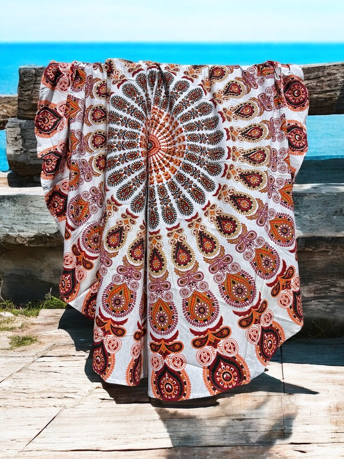 Ronde handdoek Carnival