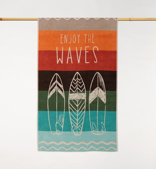 Velours strandhanddoek Shaka