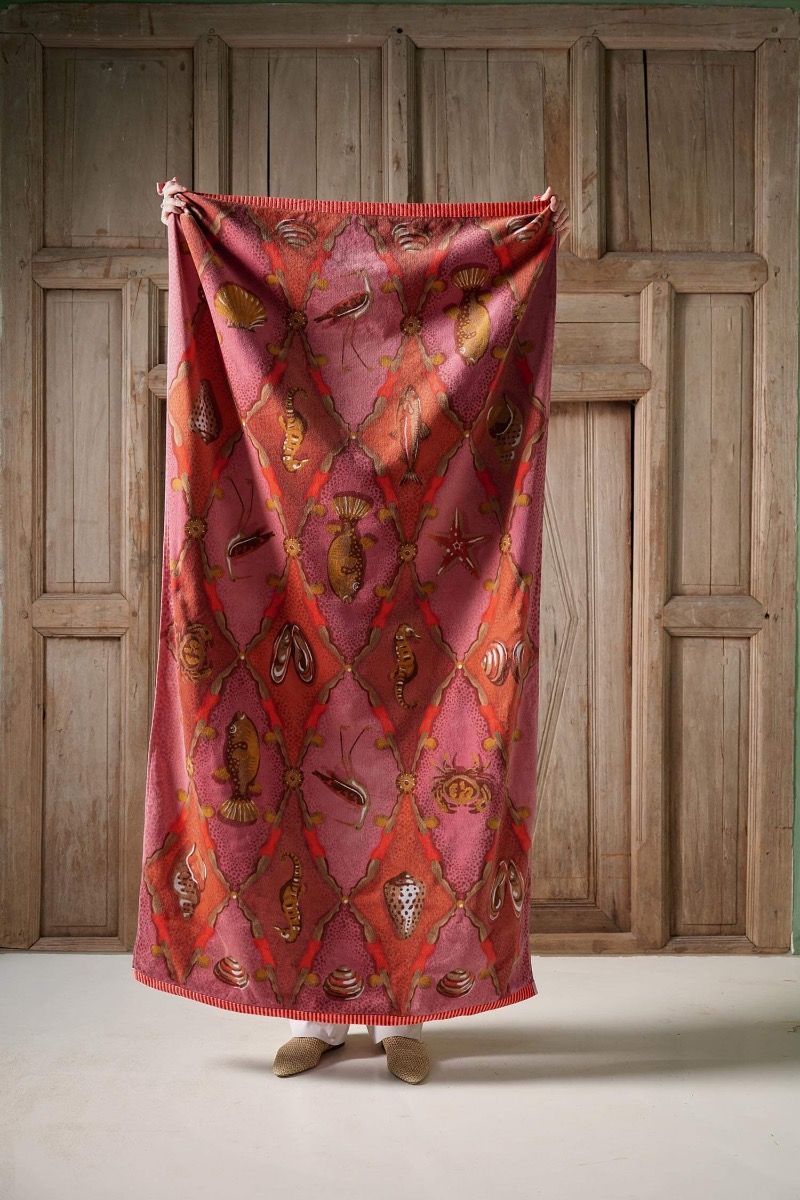 PIP Studio beach towel Little Sea pink