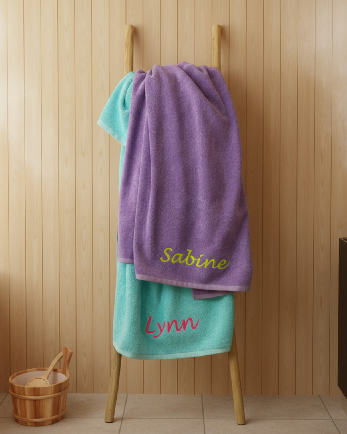 Strandhanddoek borduren