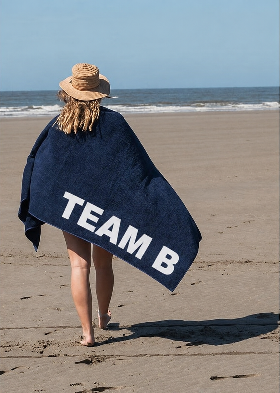 S&LT printed beach towel