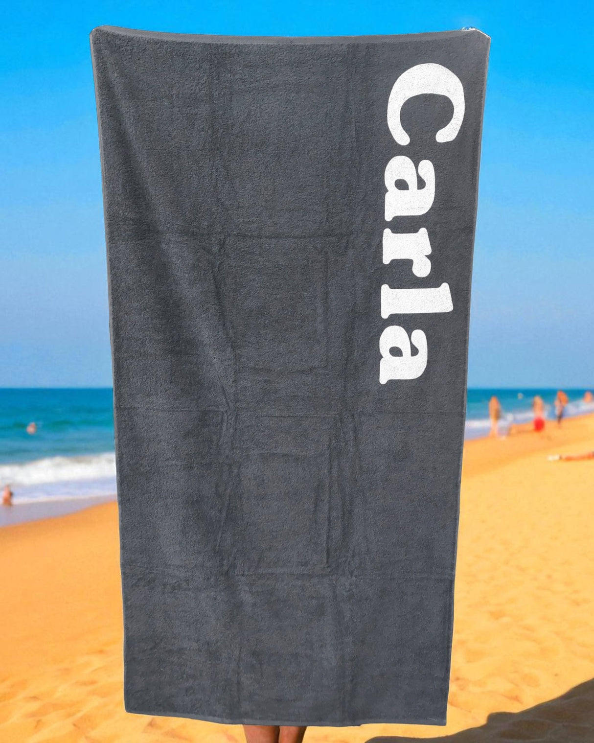 Strandtuch mit S&LT-Print