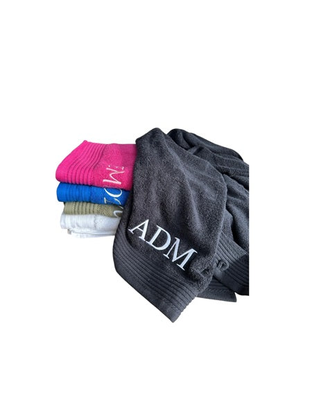 The One bath towel embroidery