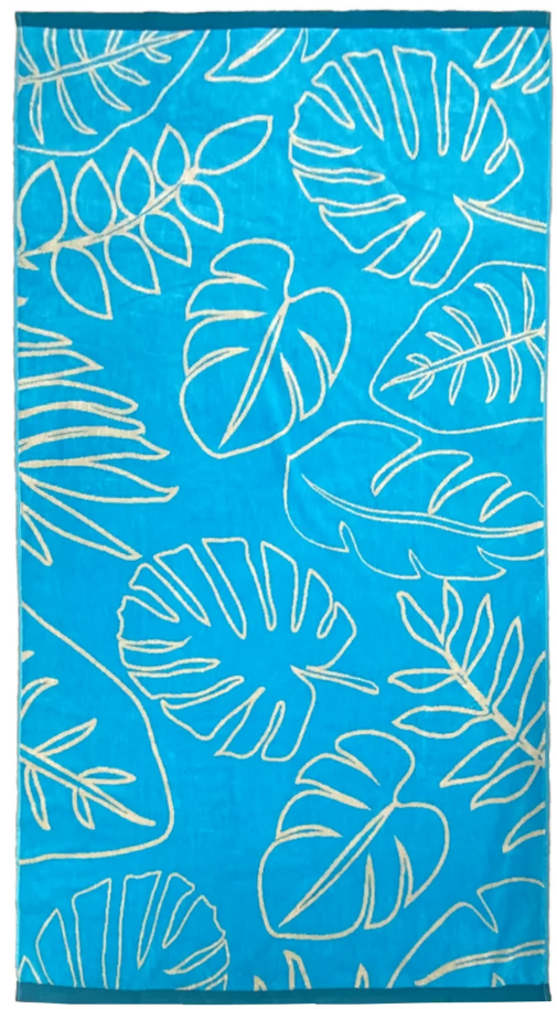 Kentia velour beach towel