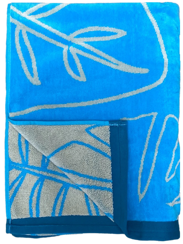 Kentia velour beach towel