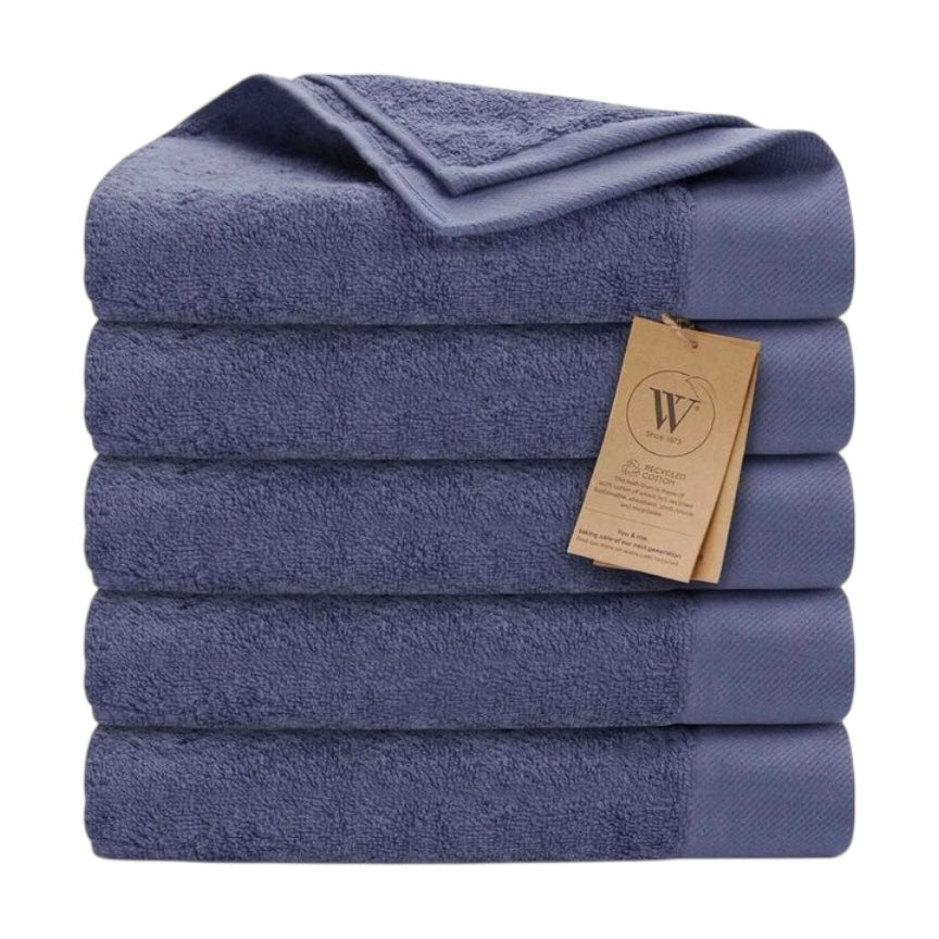 Walra remade handdoek blauw - 5 stuks