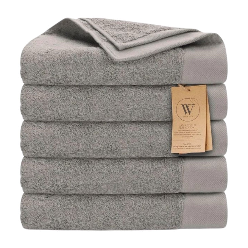 Walra remade handdoek antraciet - 5 stuks