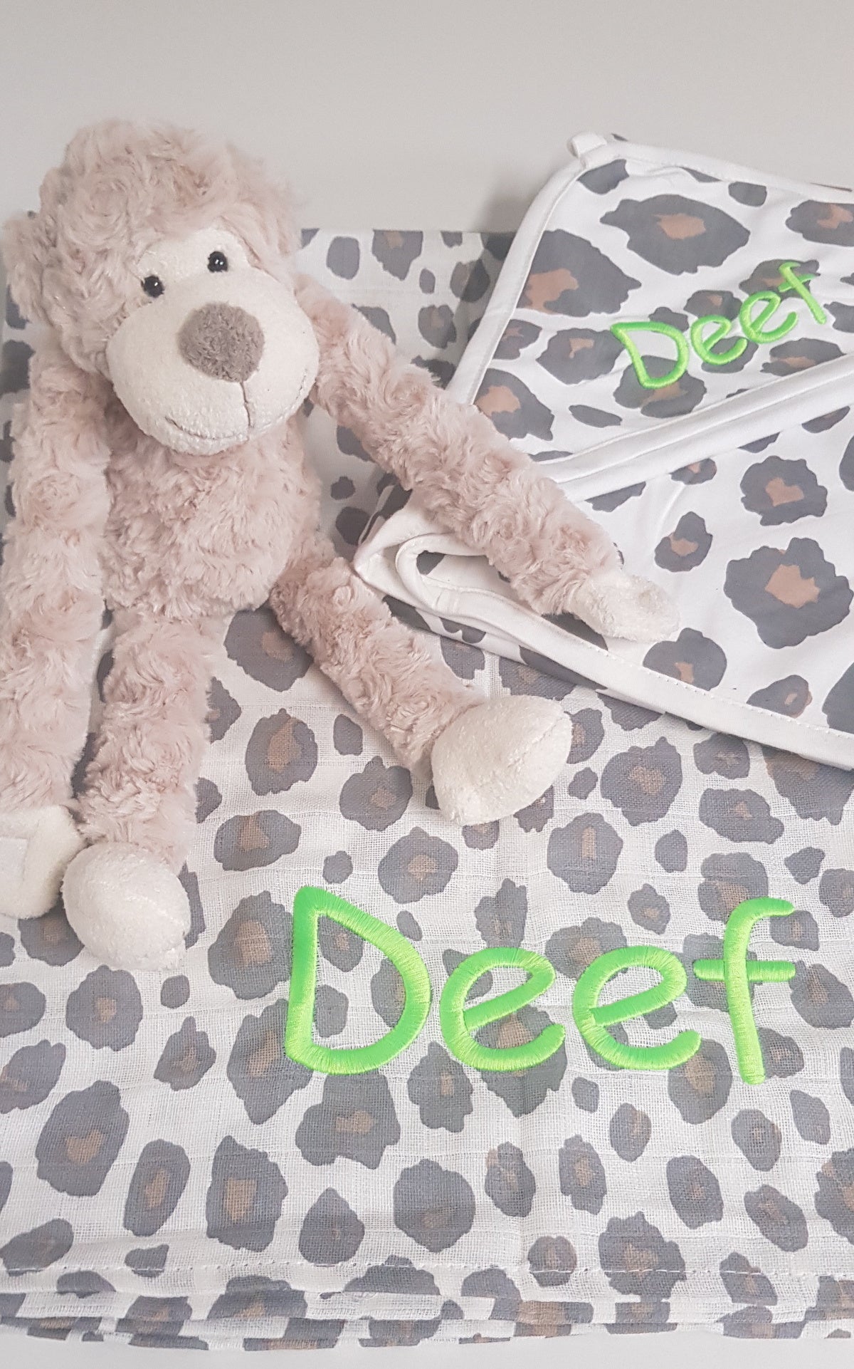Babyset panter met naam