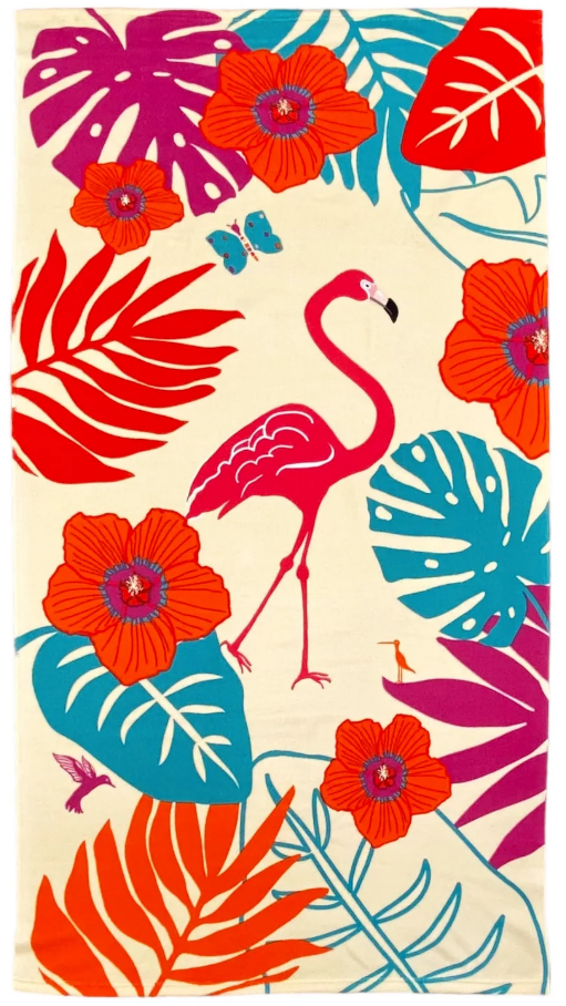 Children's towel Flamingo