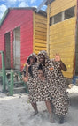 Badstof surfponcho panterprint