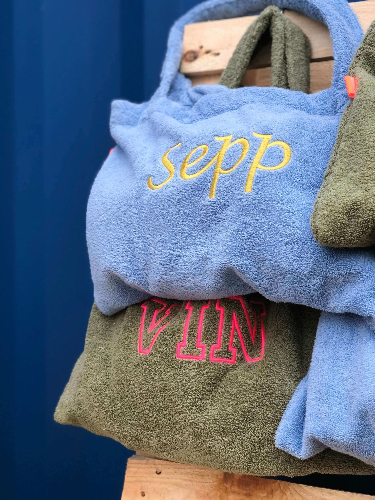 Badstof tassen met naam