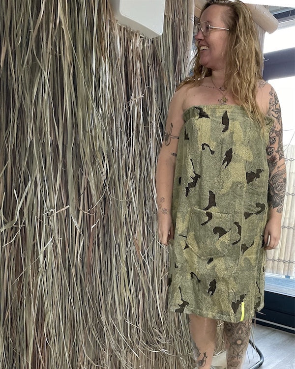 Camo saunakilt dames XXL