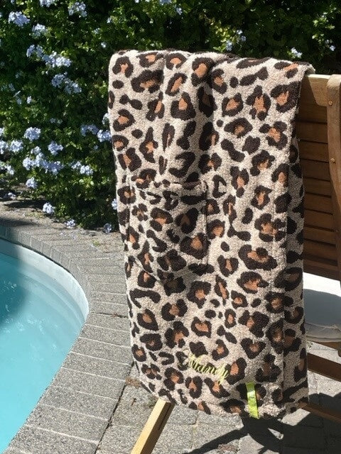 Dames saunakilt luipaard