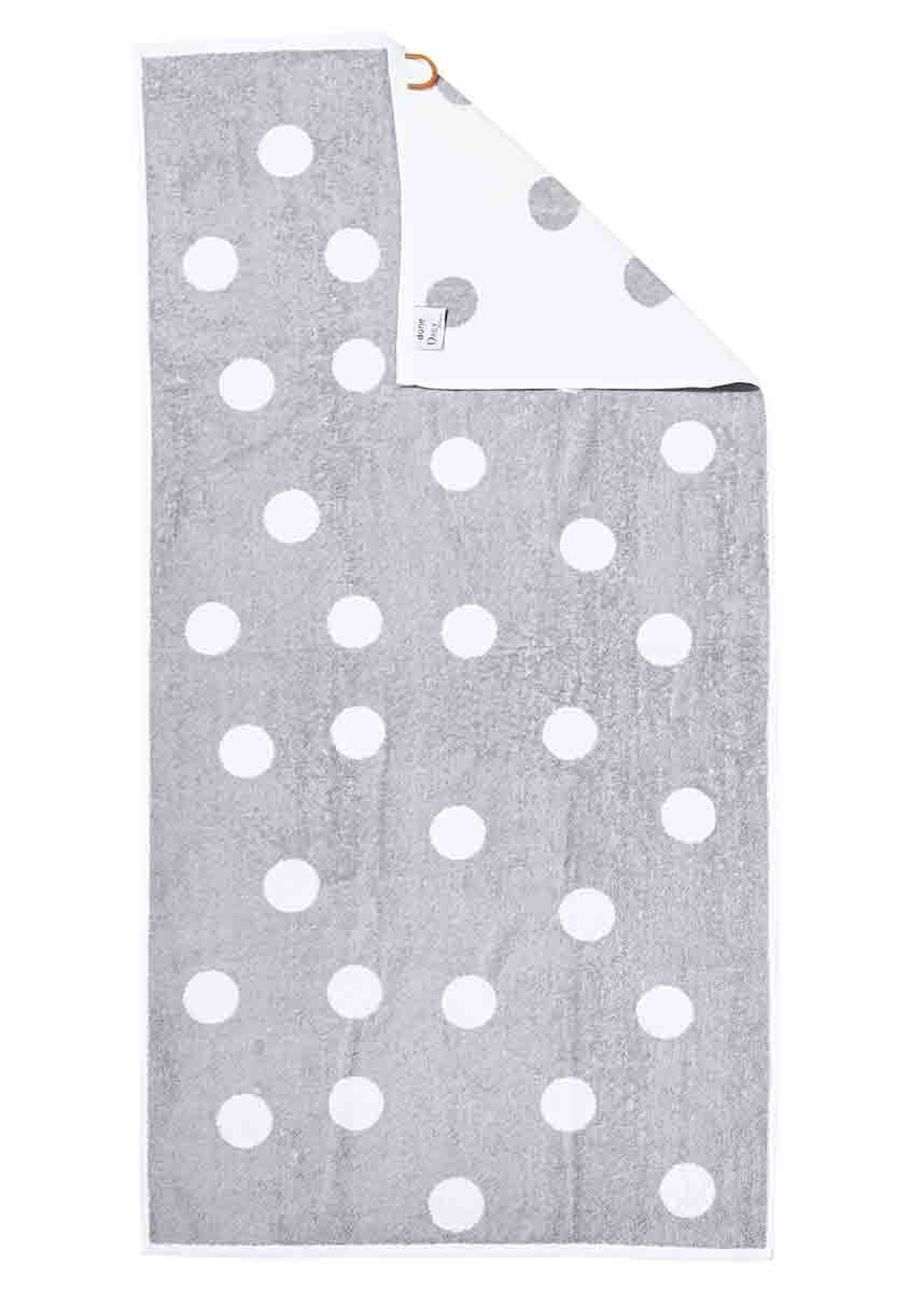 Dots zilvergrijs_Badlaken