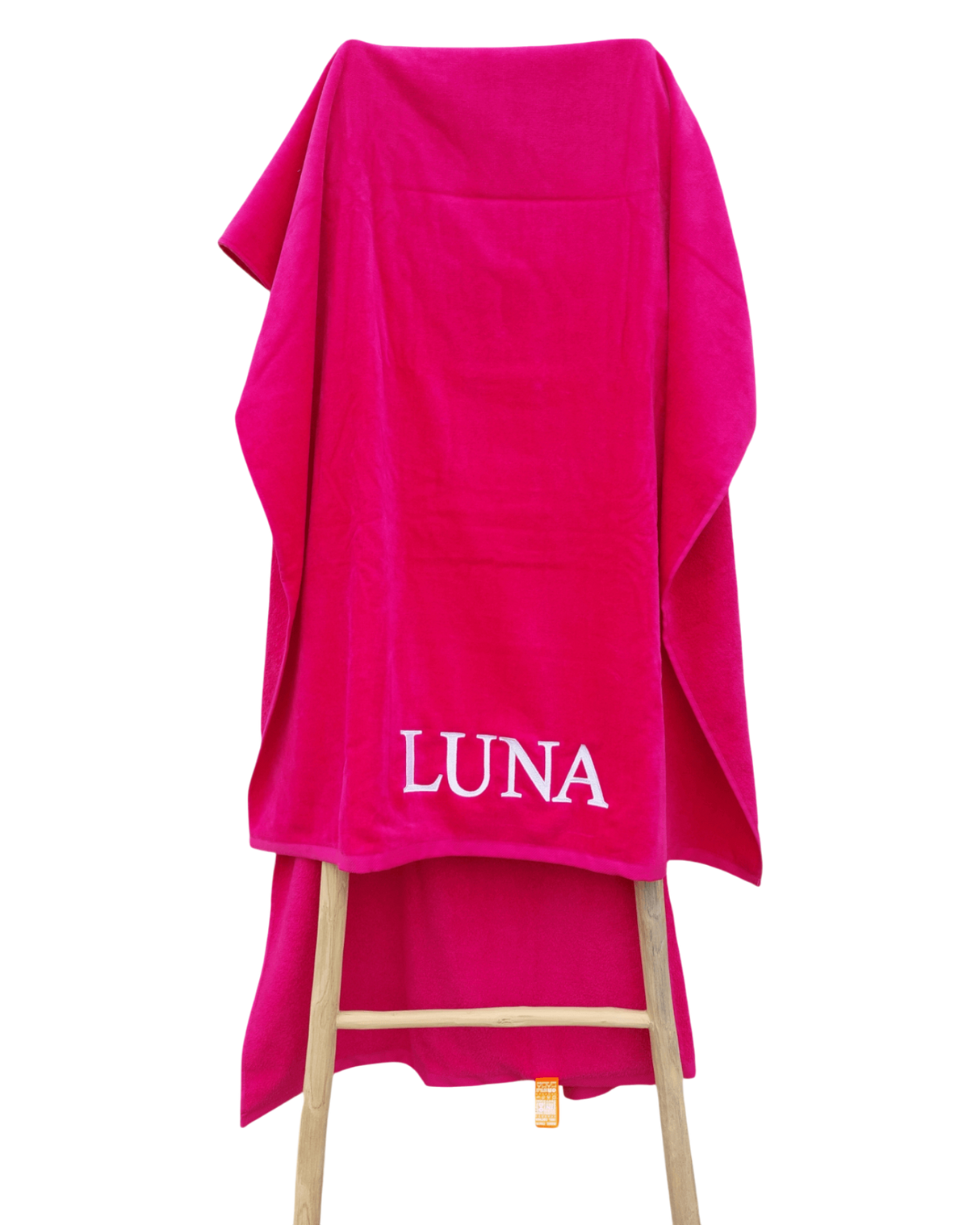 Geborduurd strandlaken velours