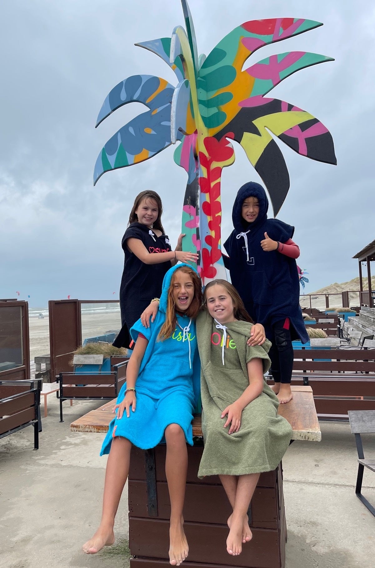 Gepersonaliseerde kinder surfponcho's