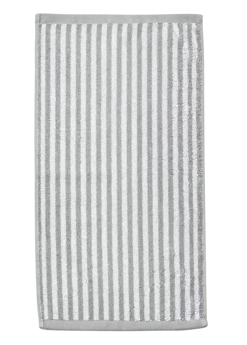 Gestreepte gastendoek grijs