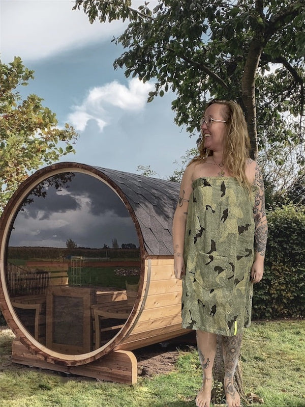 Grote maten saunakilt dames Camo